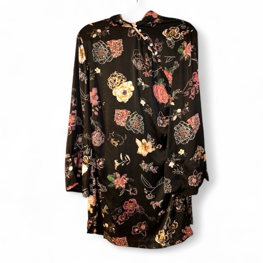 Zara Floral Black Dress size xl